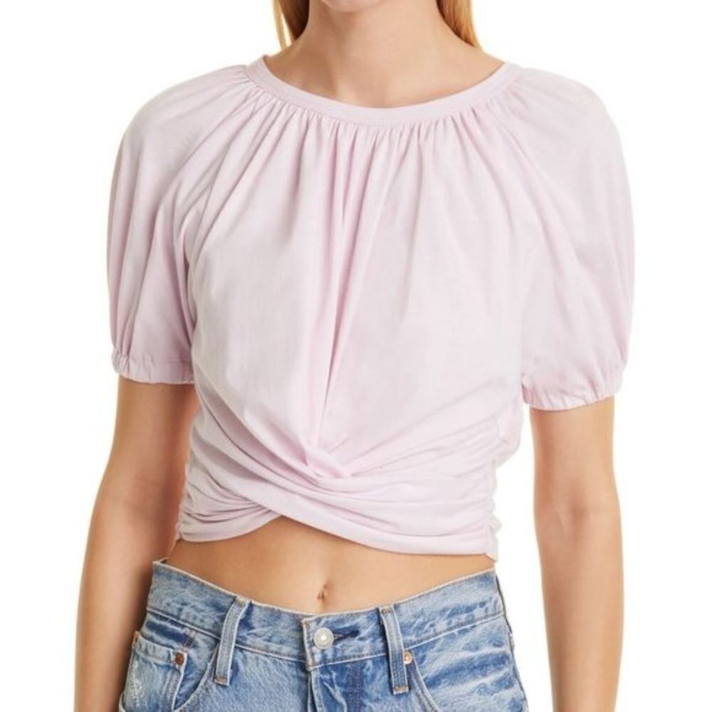 Alc Josie gathered tie back top lavender large new no tags